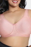 Zivame True Curv Jacquard Single Layered Non Wired Full Coverage Super Support Bra - Dusty Pink — thumbnail 4